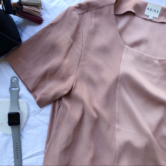 Reiss Blush cropped blouse - Picture 5 of 8